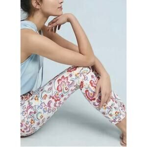 Pilcro Anthro Sz 32 Floral Mid-Rise Jeans